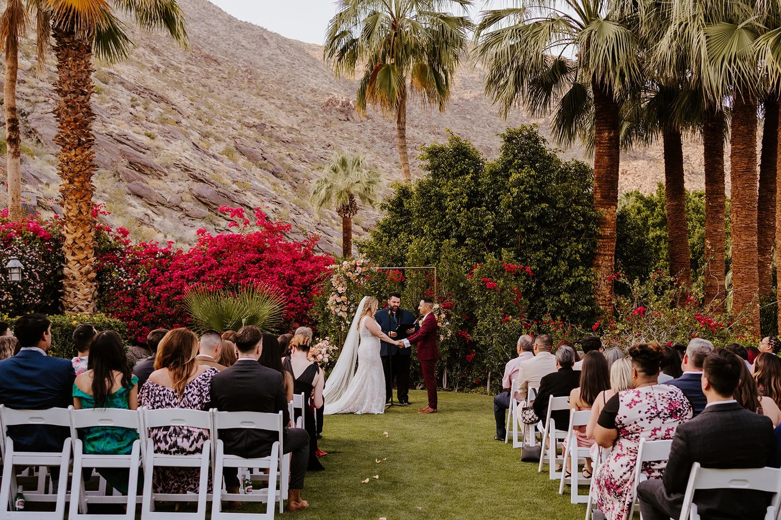 Spencer's Restaurant Palm Springs wedding ceremony