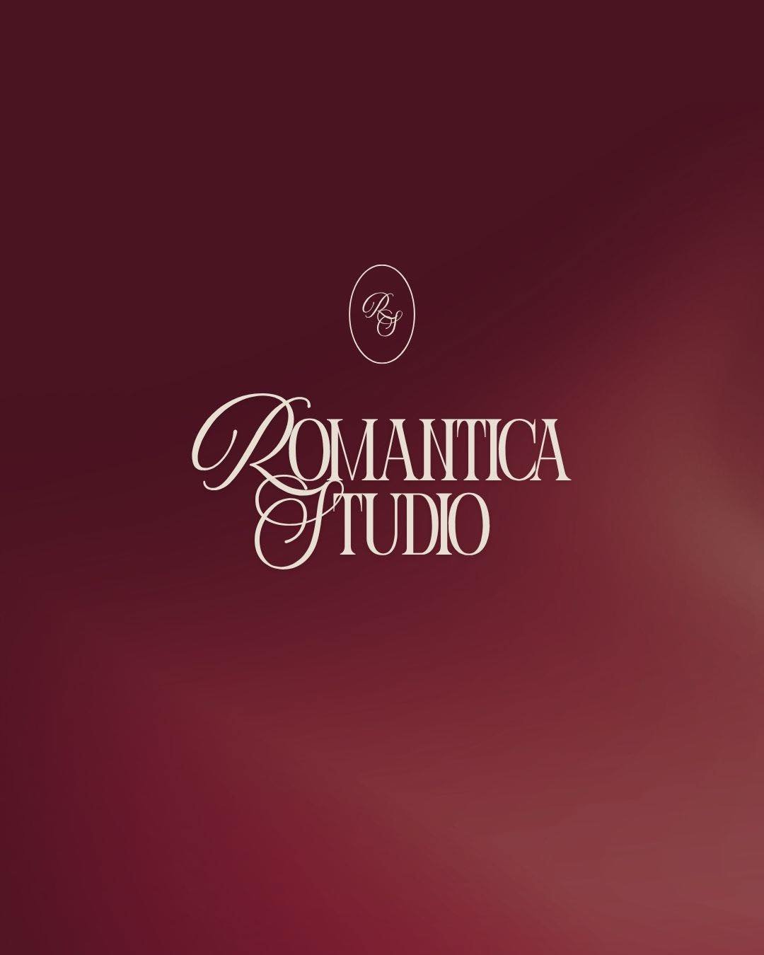Romantica Studio ❤️ visual identity for an elegant but modern editorial-style wedding photography studio 📸