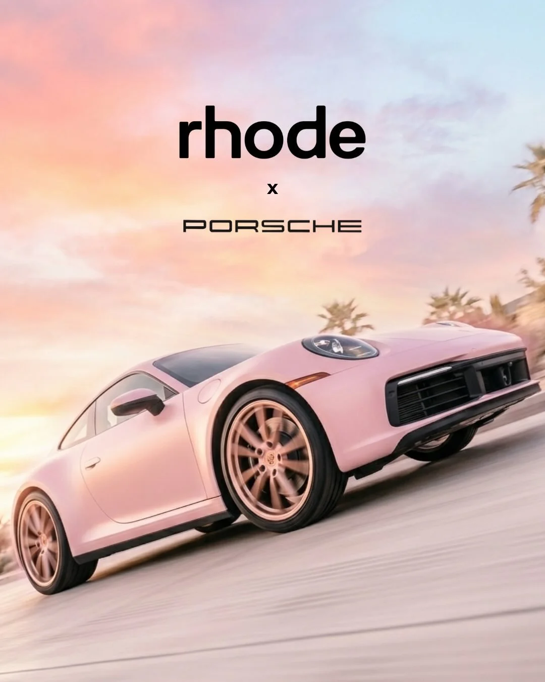 How would it look if Rhode and Porsche did a collab? AI concept design using Nano-Banana (I find this gives the best image results) 🏎️💄 Comes with a special edition Rhode lipgloss on the key fob with hints of baby pink scattered throughout the inte