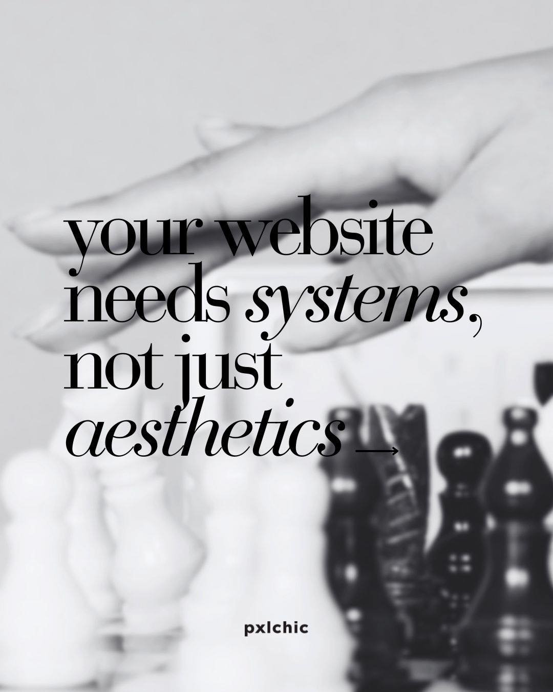 Most brands don&rsquo;t have a design problem,
they have a strategy problem 🙃 read more in this weeks journal entry 🖋️ pxlchic.com/journal