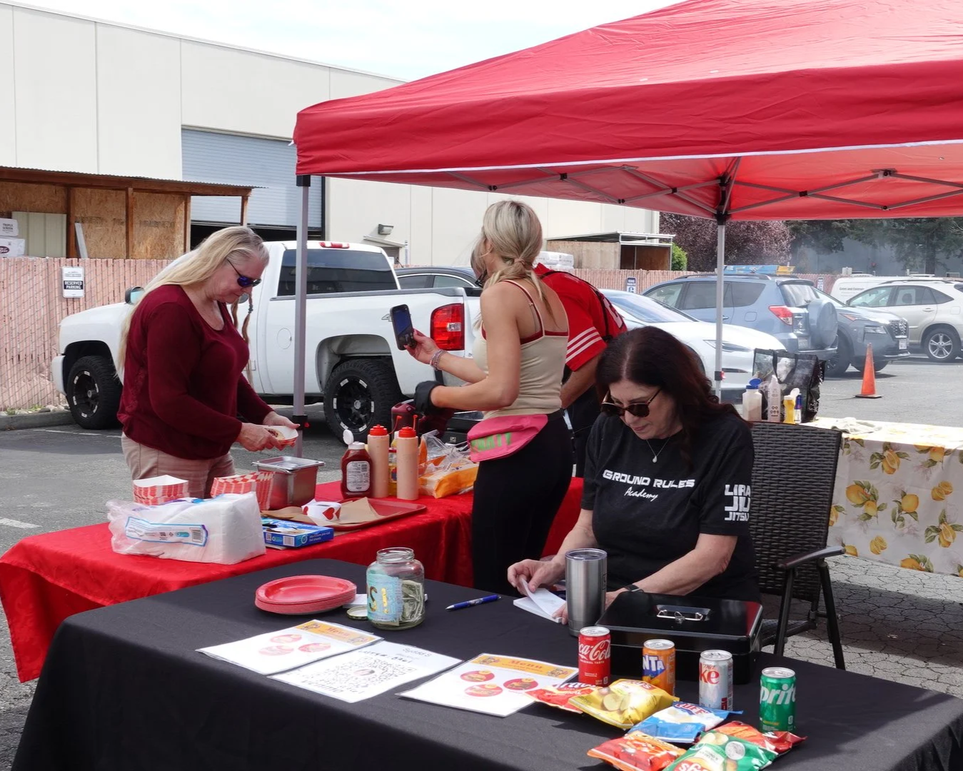 Food provided by the Bang Bang Burger Gang team!