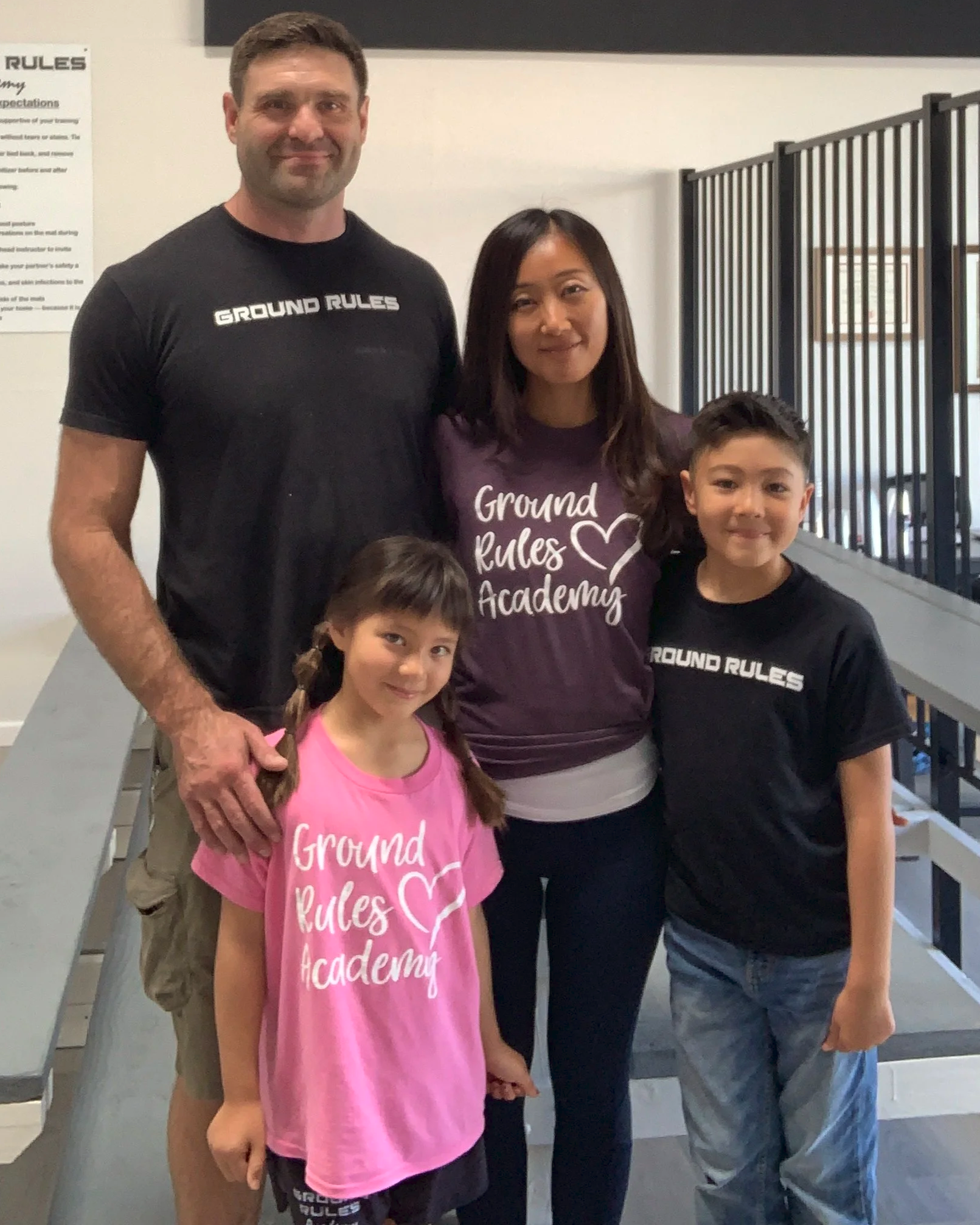 Russ Jensen, PhD with family at Ground Rules Academy in 2024