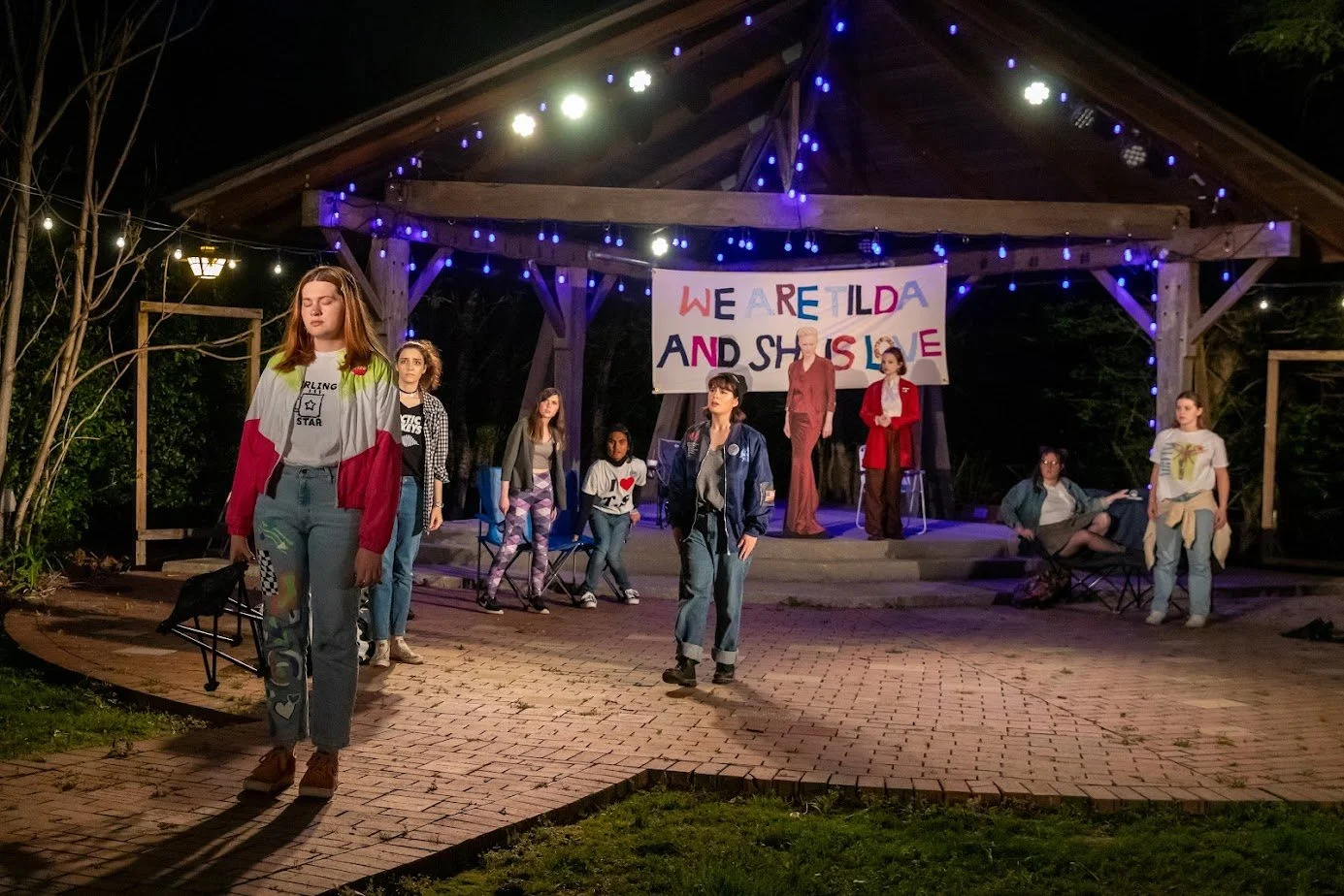 Worked with costume designer to coordinate aesthetic and color palette