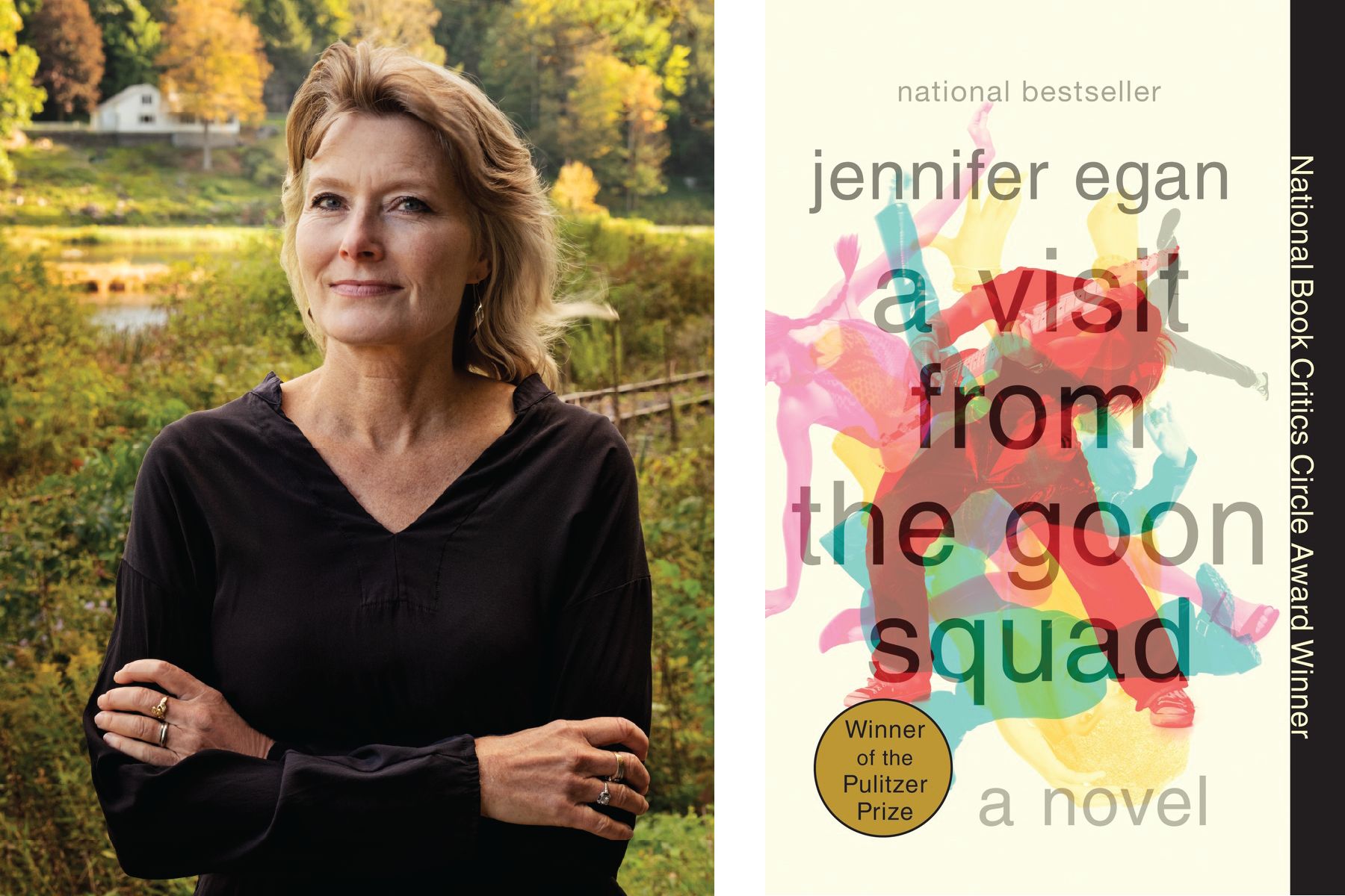 Jennifer Egan with book cover