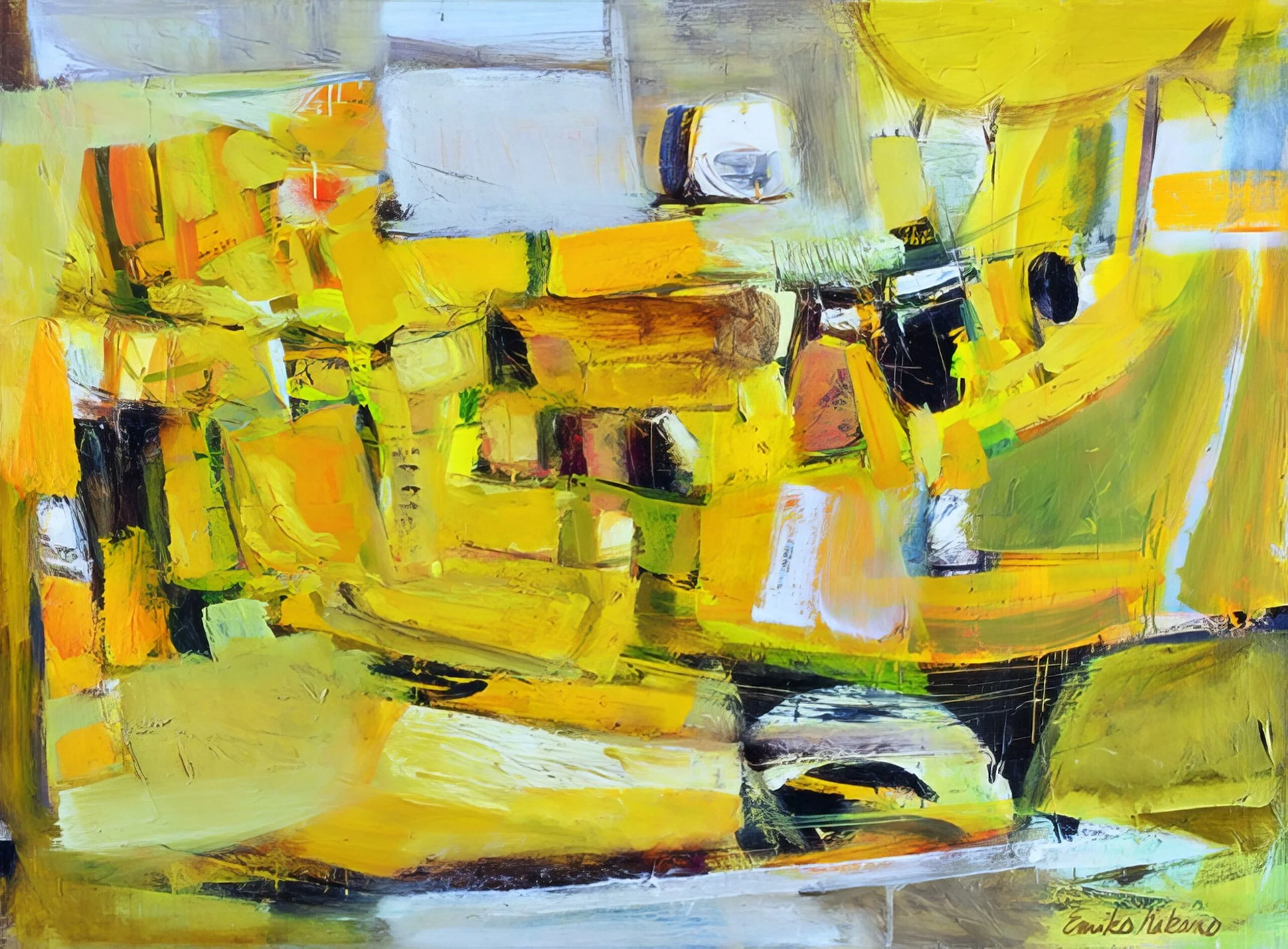 Emiko Nakano painting