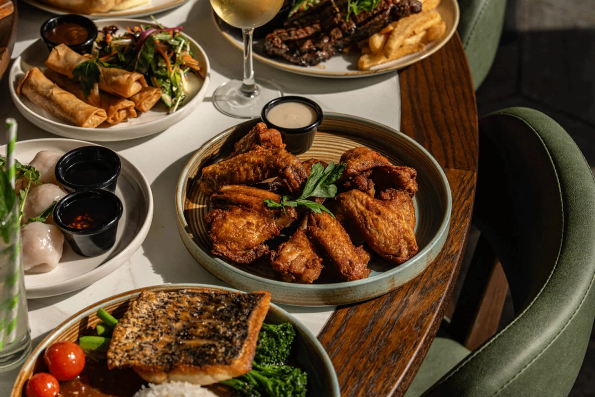 Pub bistro food at The Mill Hotel