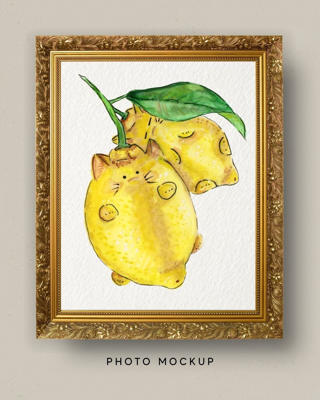 Zest & Peel- Fat Fruit Cat Art