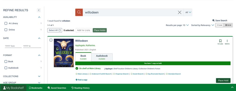 SLCPL Reservation Successful