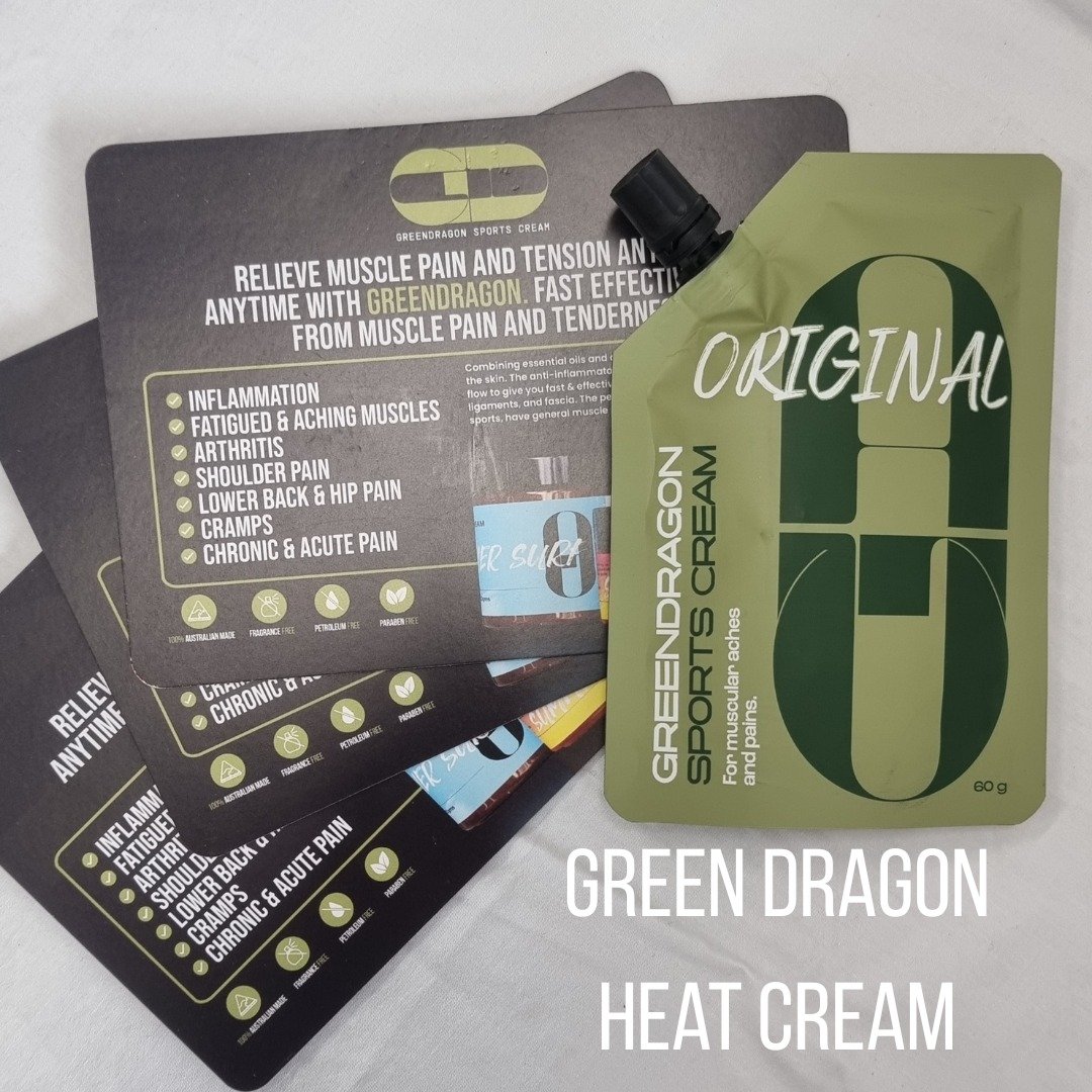 We now have two amazing heat creams available in clinic. 

The original Rocksauce is now joined by Green Dragon.

Used to relieve aching and fatigued muscles. Contains a blend of natural essential oils and a warming agent; a blend of Western and East