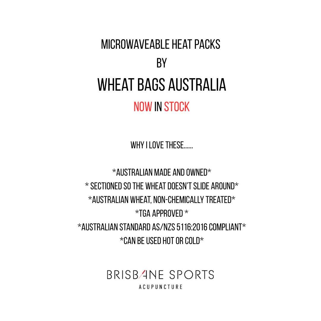 Now stocking the amazing Heat Packs by Wheat Bags Australia! 

The Neck Wrap and Lumbar Wrap products come with an elastic/velcro band to attach the pack to the body - brilliant! 

I also really love that these are sectioned, so the wheat doesn't sli