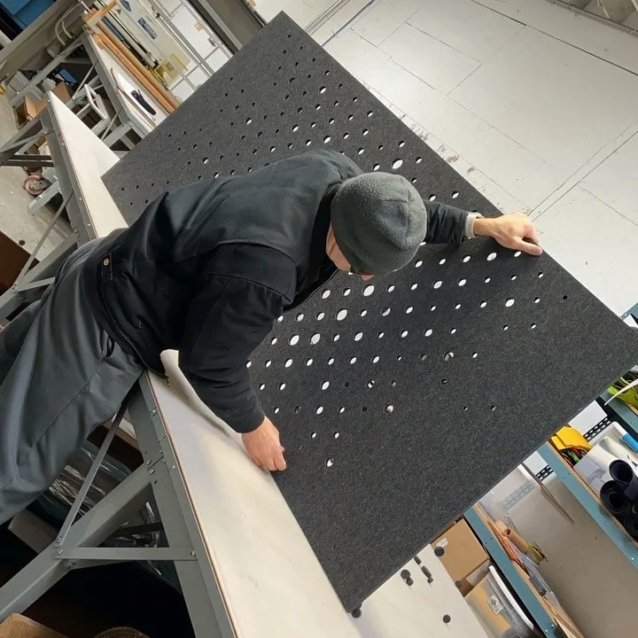 #CncKnifeCutting #AcousticPanels #RecycledPolyester #CncRouting #CncRouter #Machining #Robotics #Asmr #CustomMade #OaklandMade #MadeInUsa