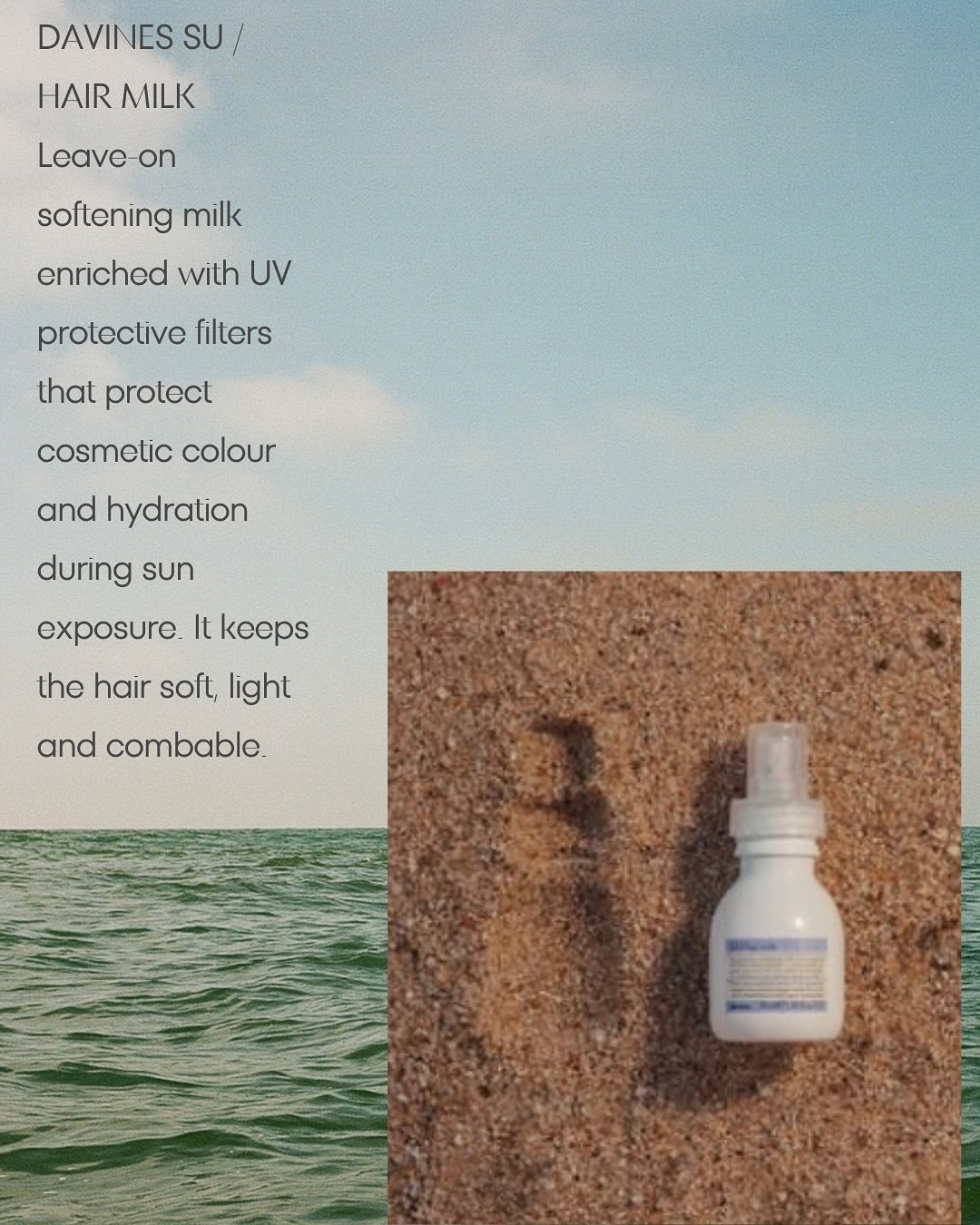 ☀️✨ New Drop: Devine&rsquo;s Su Hair Milk with SPF! ✨☀️

Your hair deserves sun protection too &mdash; and we&rsquo;ve got you covered 

Lightweight hydration + UV protection in one nourishing formula 💧
Say goodbye to sun-damaged strands and hello t