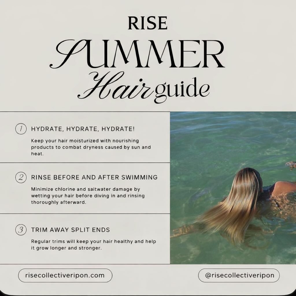 When the sun, heat, and water start working against your hair the girls at Rise go straight to our Oi line by @davinesofficial 
OI works for you. Infused with Roucou oil, this line delivers intense hydration, shine, and softness&mdash;without weighin