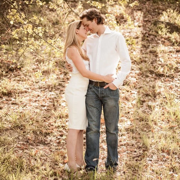 Natural Family Photography Melbourne Couples Portrait in sunlit forest