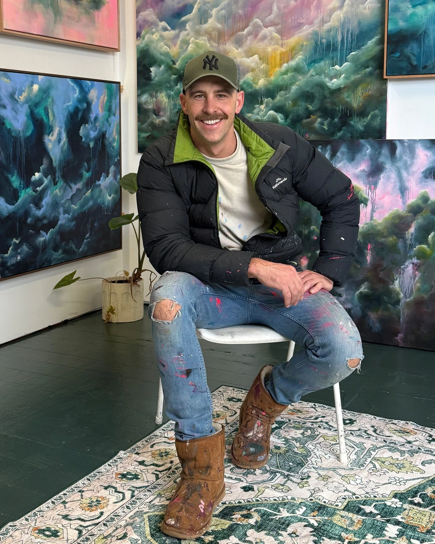 We&rsquo;re currently featuring the wonderful work of @stevenjoshua.art in the 621 Artist Space Window Pod exhibition spaces. 

Steven is a Melbourne-based contemporary artist whose vibrant, textural paintings balance imagination and atmosphere. His 