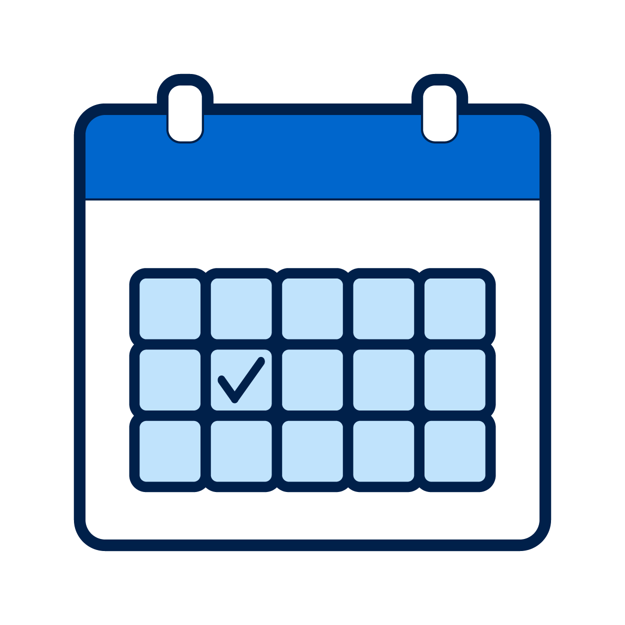 Een kalender met een gemarkeerde datum.