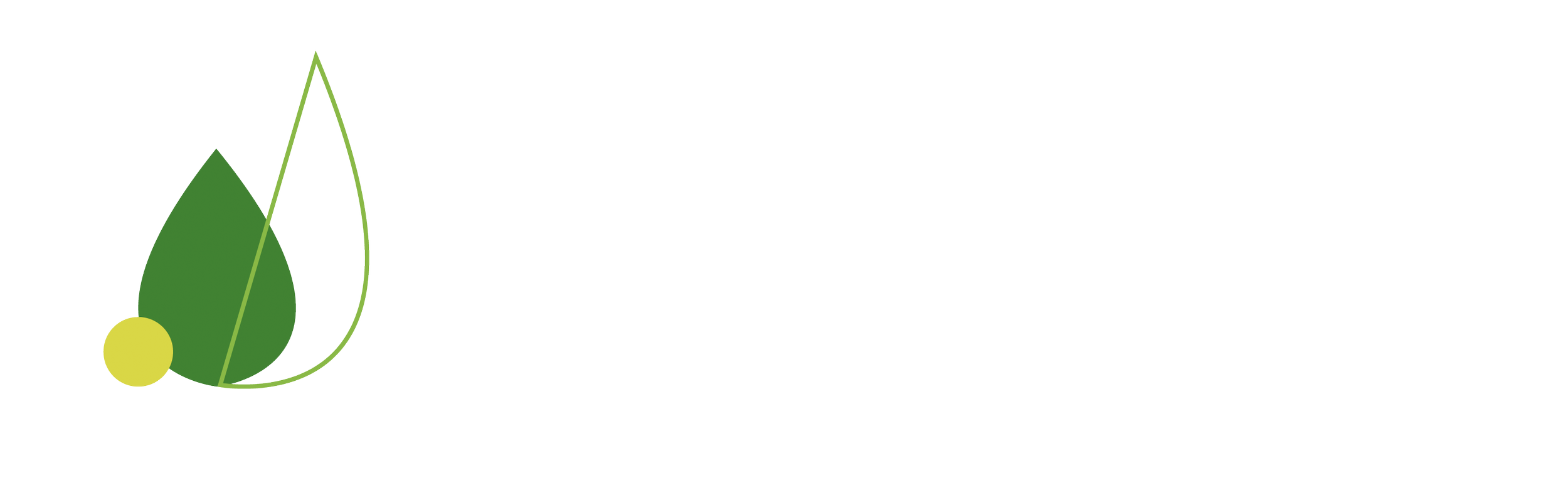 Green yellow Natural Therapy Marketing horizontal logo