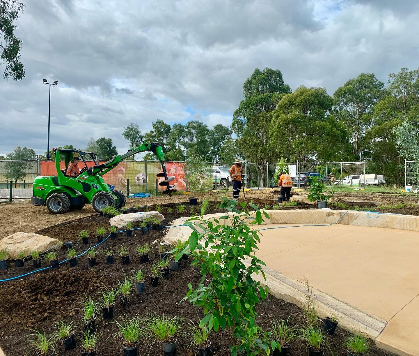 The Landscape Team Australia is bringing out the softer side of construction as we dive into the planting stage of this project. It&rsquo;s not just about creating spaces; it&rsquo;s about crafting experiences. This spot is soon to be an amazing amen