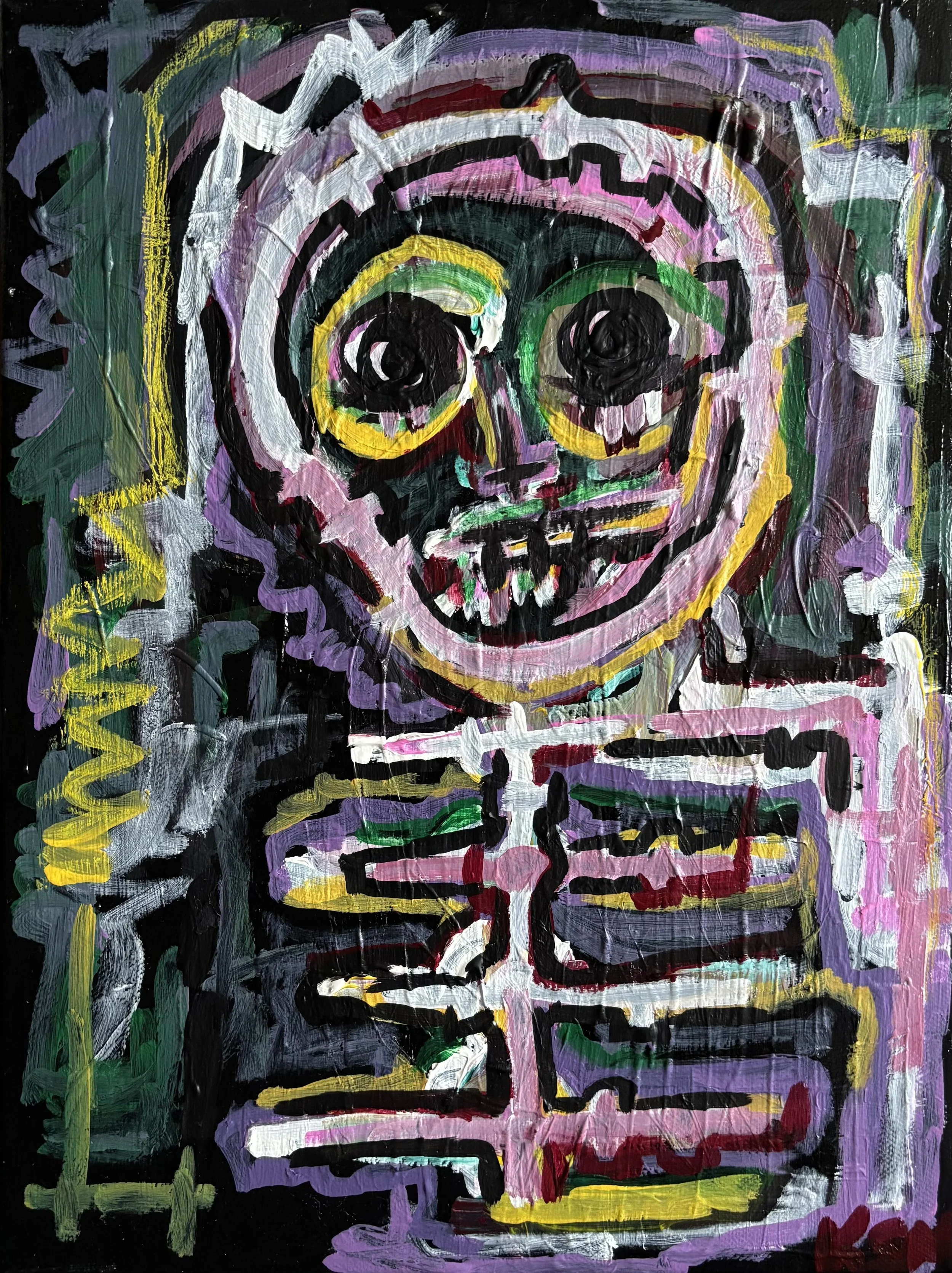 Everyone Is a Little Bit Haunted / 
40 x 30 cm /
Mixed media / 
2026