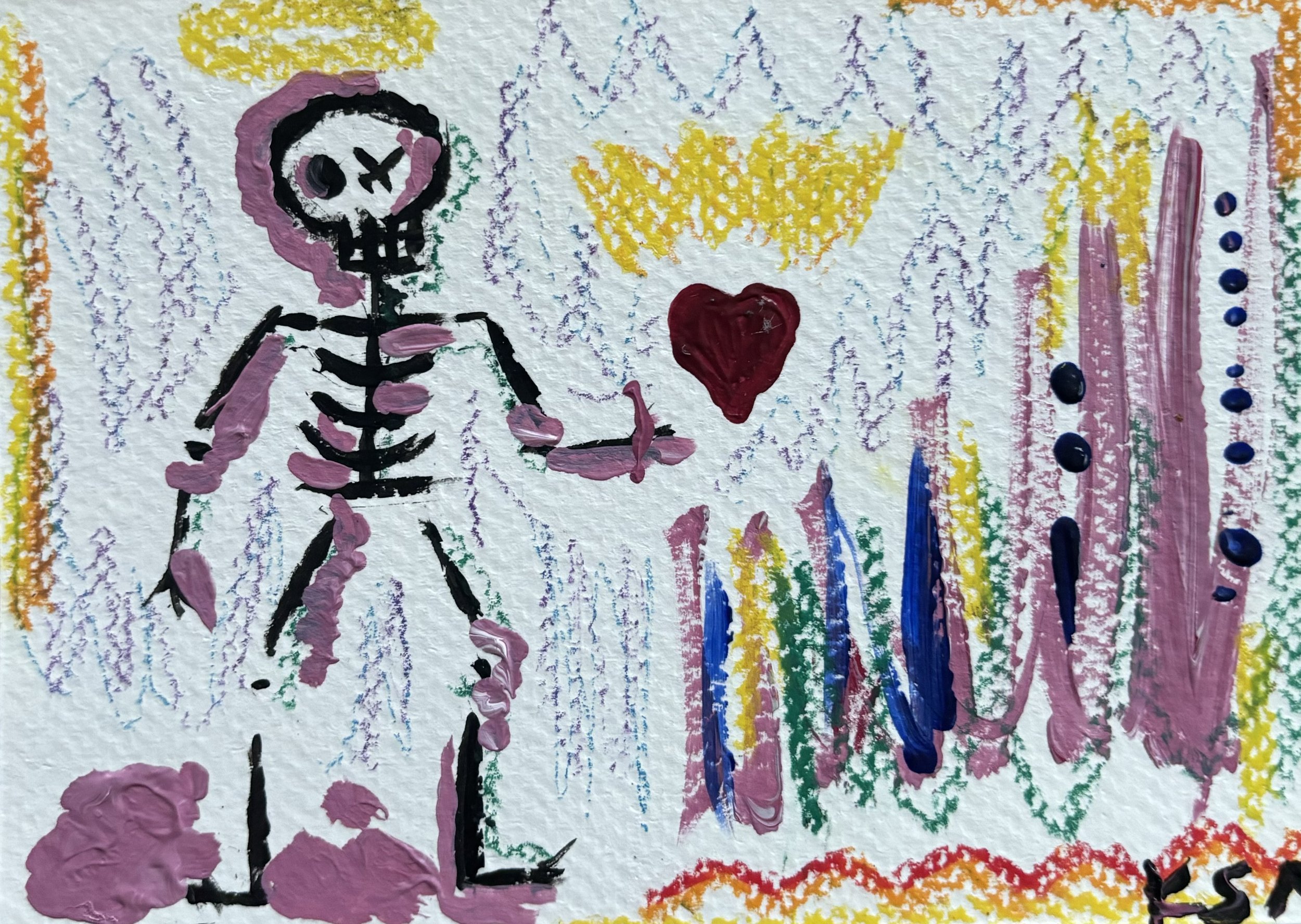 Holy Heart / 
11 x 14,7 cm / 
Mixed media /
2024 /
SOLD
