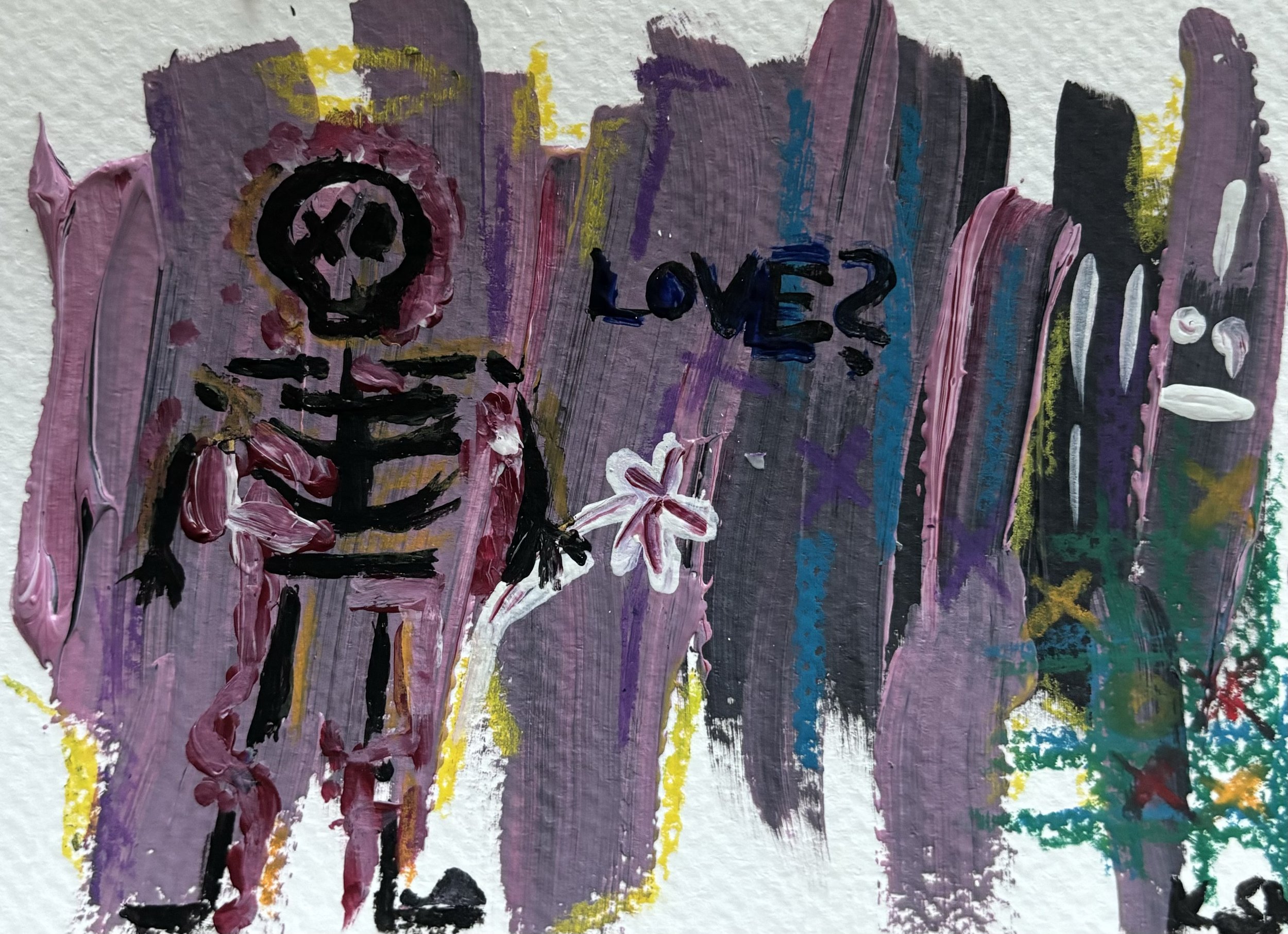 Anxious Attachment / 
11 x 14,7 cm / 
Mixed media / 
2024 