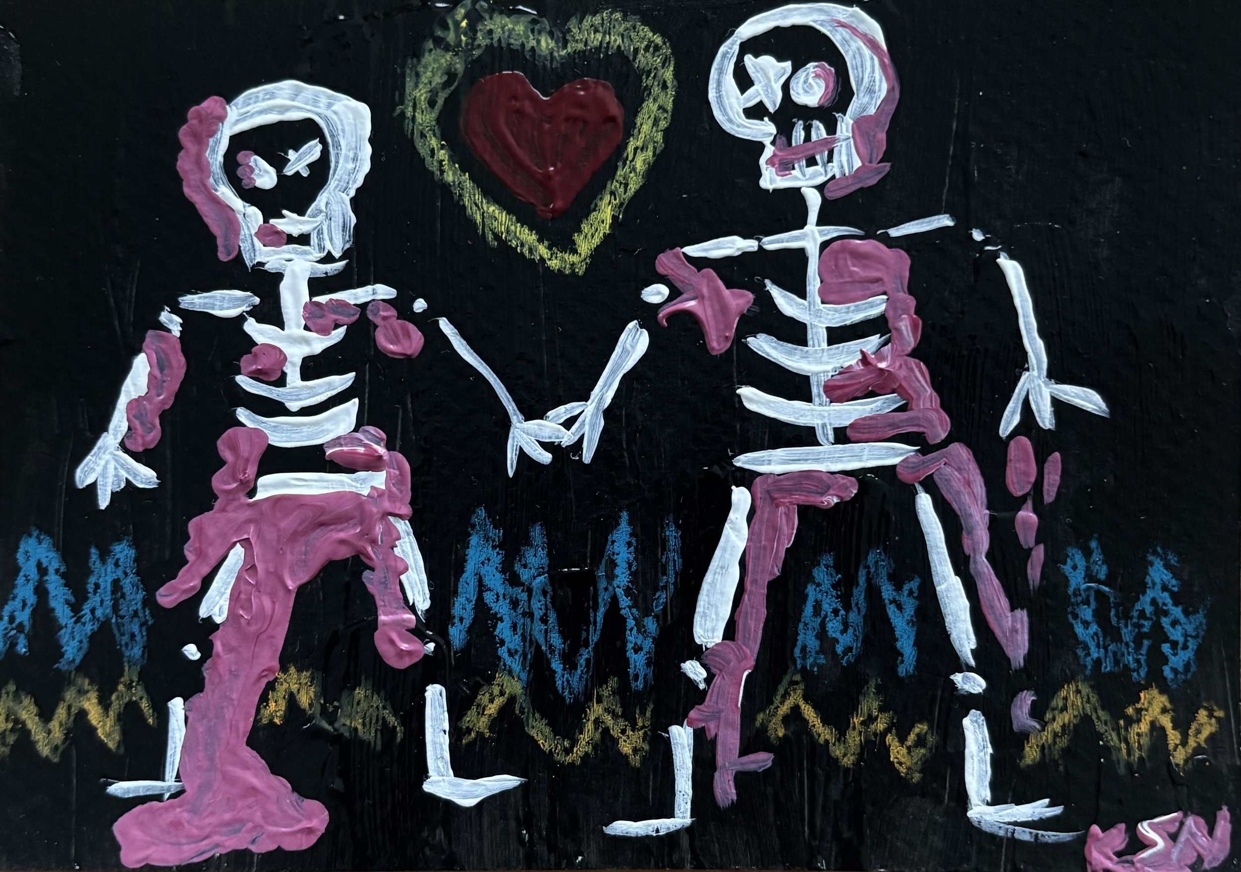 Bleeding Love / 
11 x 14,7 cm / 
Mixed media /
2024 / 
SOLD