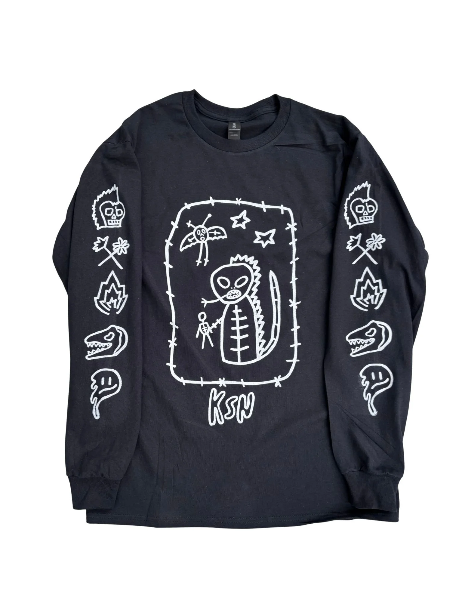 Alien Shirt Black / 
Screen printed / 
2025