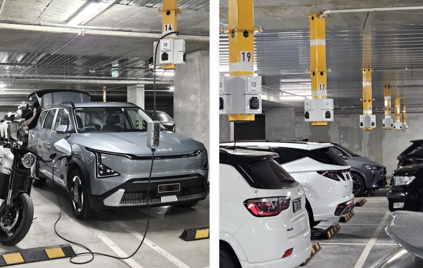 Australia’s largest EV-enabled building at Sierra Hawthorn in Melbourne.