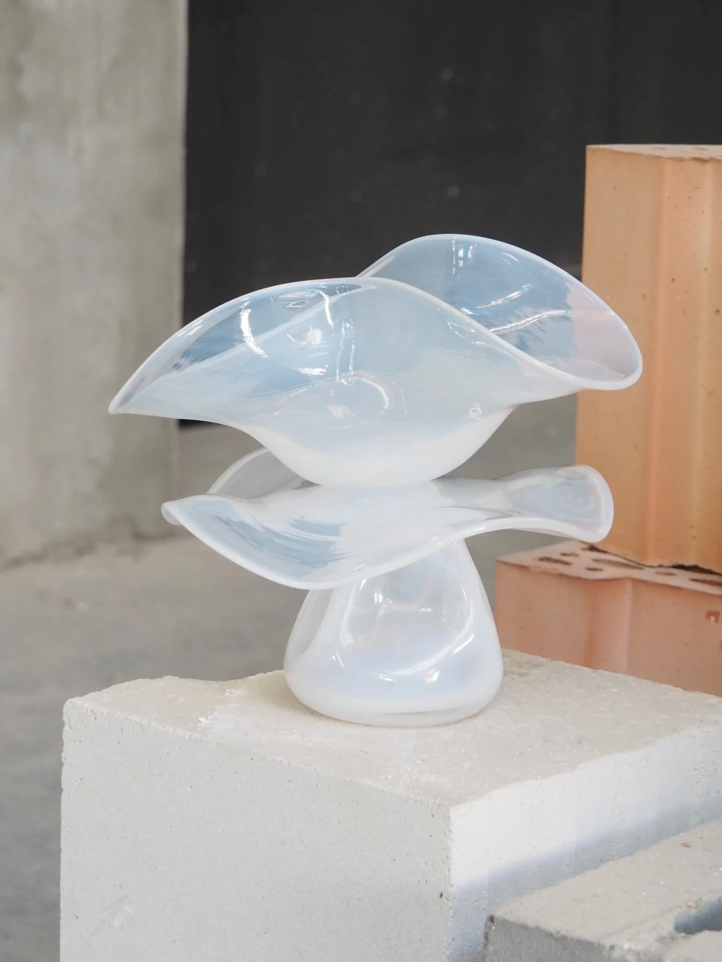 In Layers
OOG Objects at @collectiblefair 
Brussels, March 12-15 2026

In Layers is a series of pieces built from overlapping forms that accumulate in layers, creating density at the center while alternating transparency toward the periphery. The col