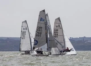 B14s at Stokes Bay Sailing Club – Solent Chop and usual Stokes Bay Hospitality Tests Teams