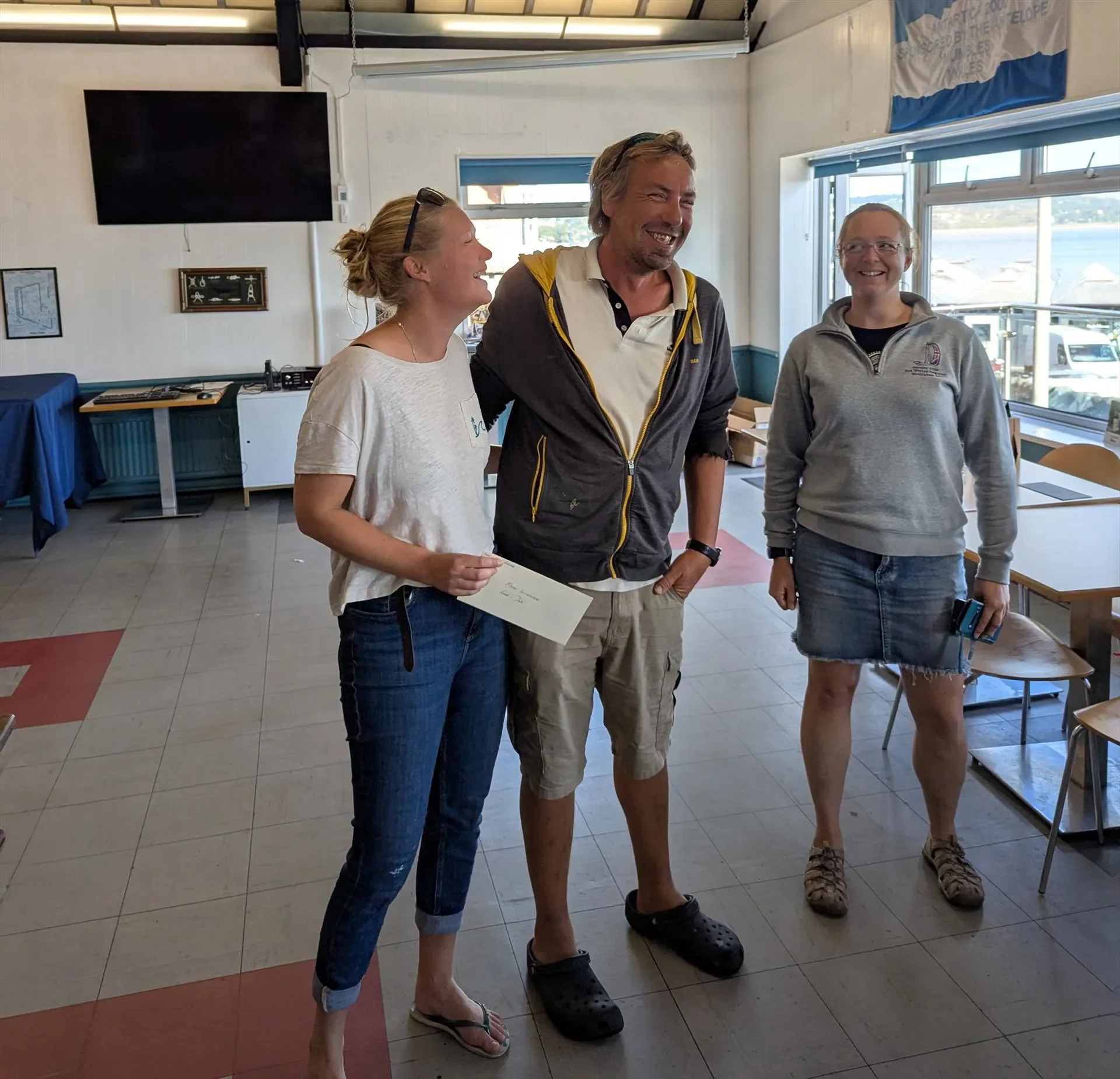 Best Improvers Amy and Dave Roberts in the North Sails Seavolution B14 Nationals 2025 at Mumbles ©Mark Watts