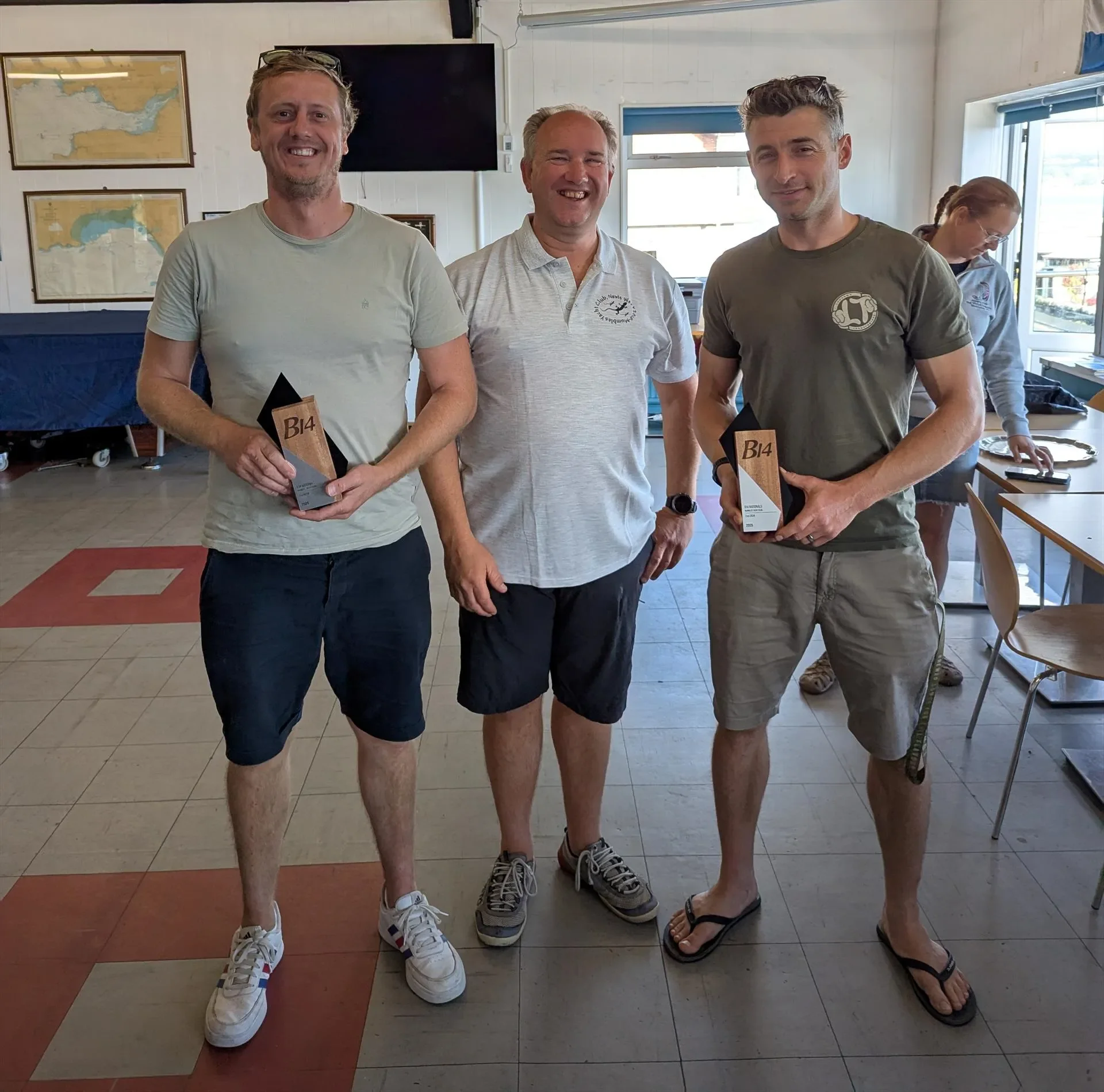 Josh Wilce &amp; Matt Hollis finish 2nd in the North Sails Seavolution B14 Nationals 2025 at Mumbles ©Mark Watts