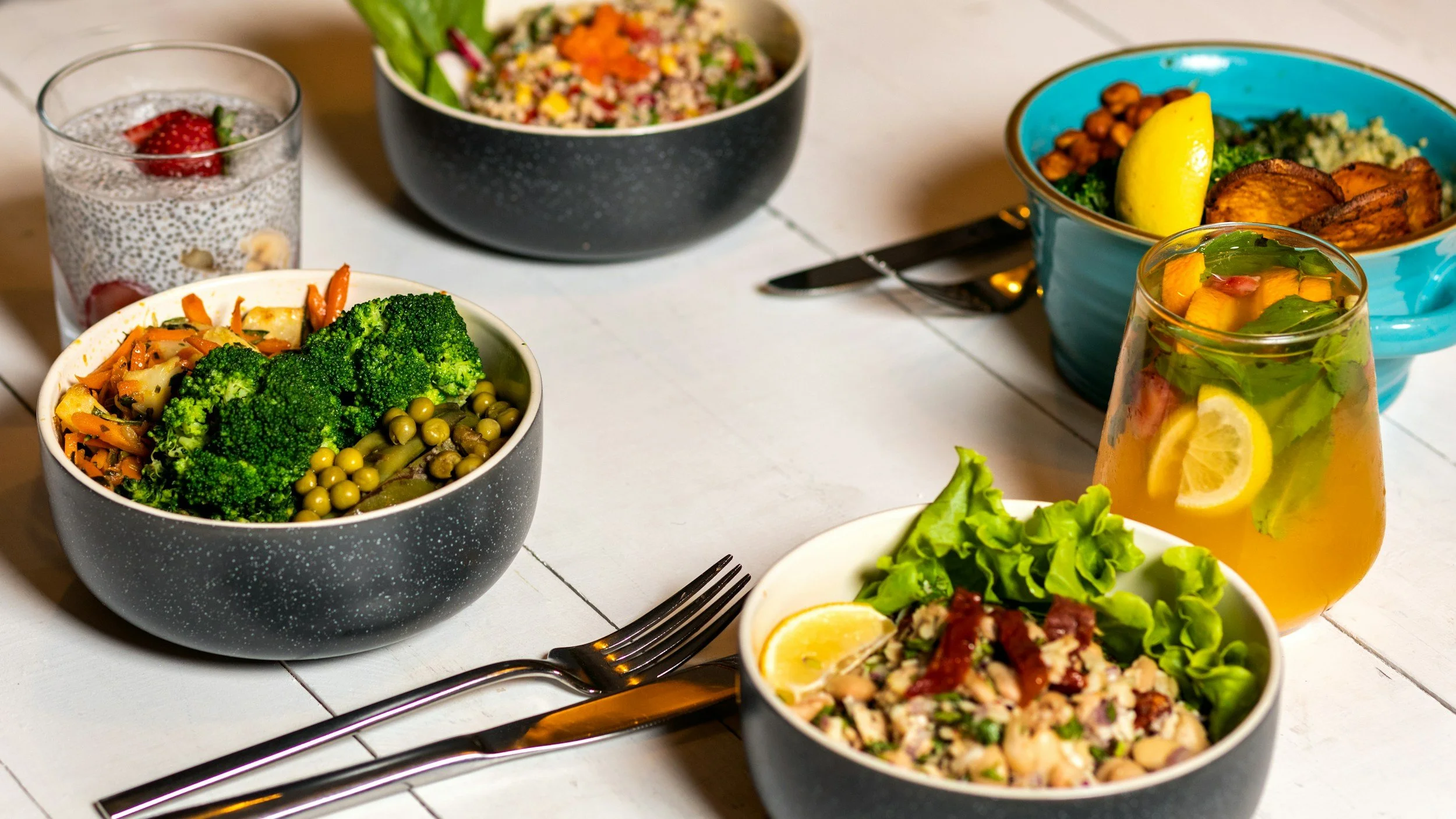 Crunchy Broccoli &amp; French Bean Salad with Toasted Seed Garnish