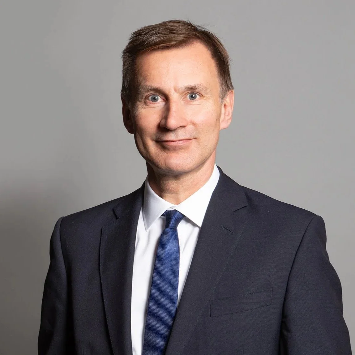 Sir Jeremy Hunt - f. Chancellor, and Foreign Secretary