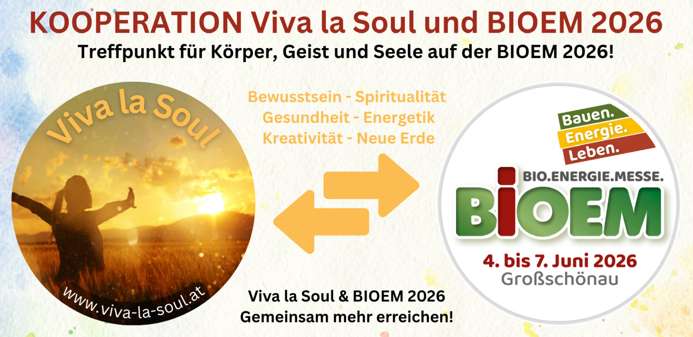 Kooperation Viva la Soul und BIOEM 2026. Projekt sei.at ist als Aussteller mit dabei!