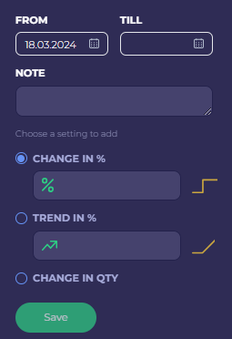 Demand planning adjustment tools