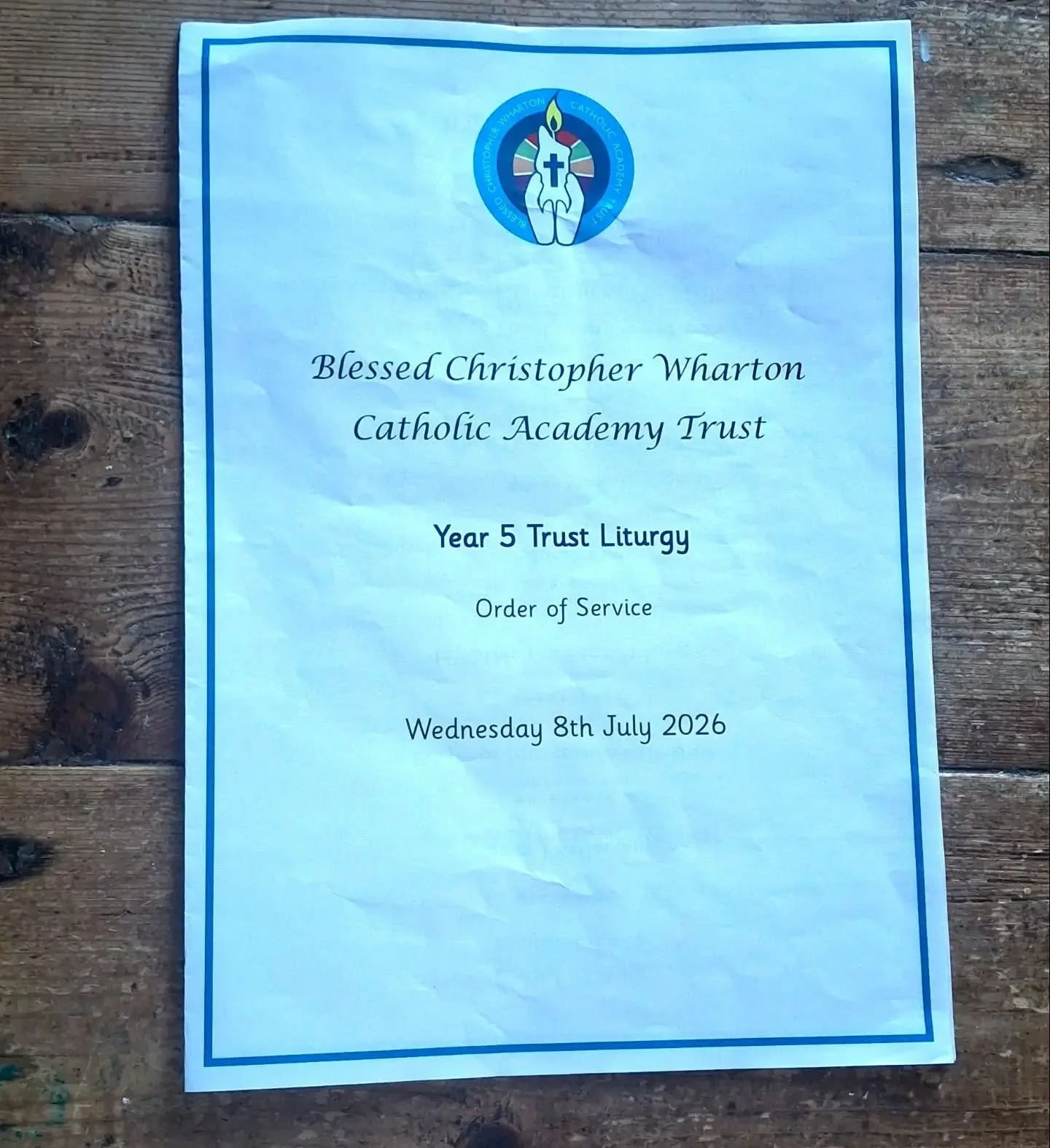 Another amazing liturgy day with Year 5 from Blessed Christopher Wharton Trust. We can&rsquo;t believe another year has come and gone!