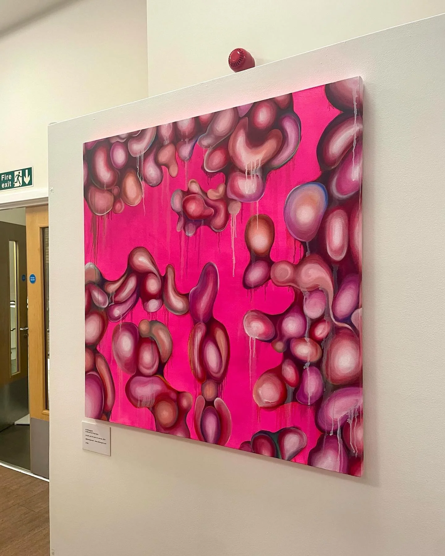 My pieces &lsquo;A Monstrous Engorging&rsquo; and &lsquo;A Monstrous Transgression&rsquo; are currently being displayed at Capturing Creativity! A show curated by the wonderful @sonyarussellsaunders

@creativeartshowcase 

#fineart #painting #paintin