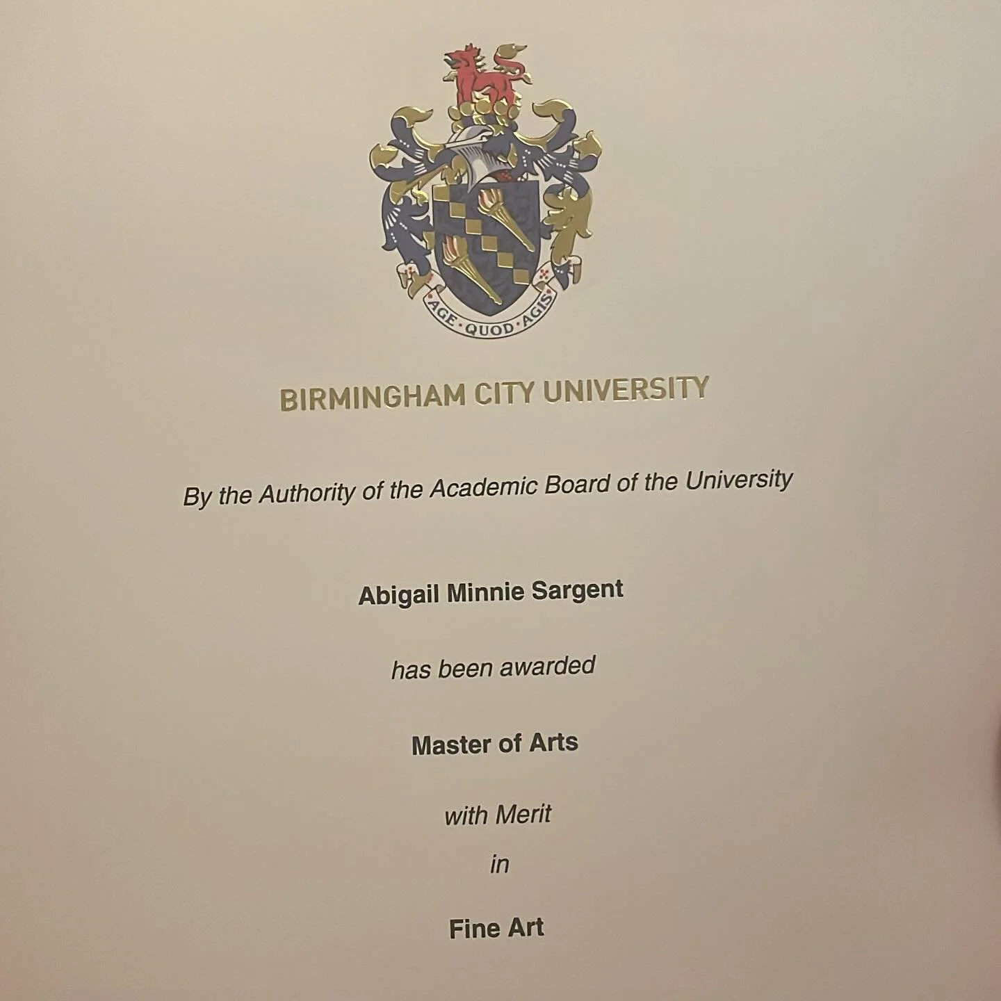 So proud to have my MA, with a shiny certificate to prove it😆

#MAFA #masters #masteroffinearts #fineartist #pleasecommissionmeimbroke