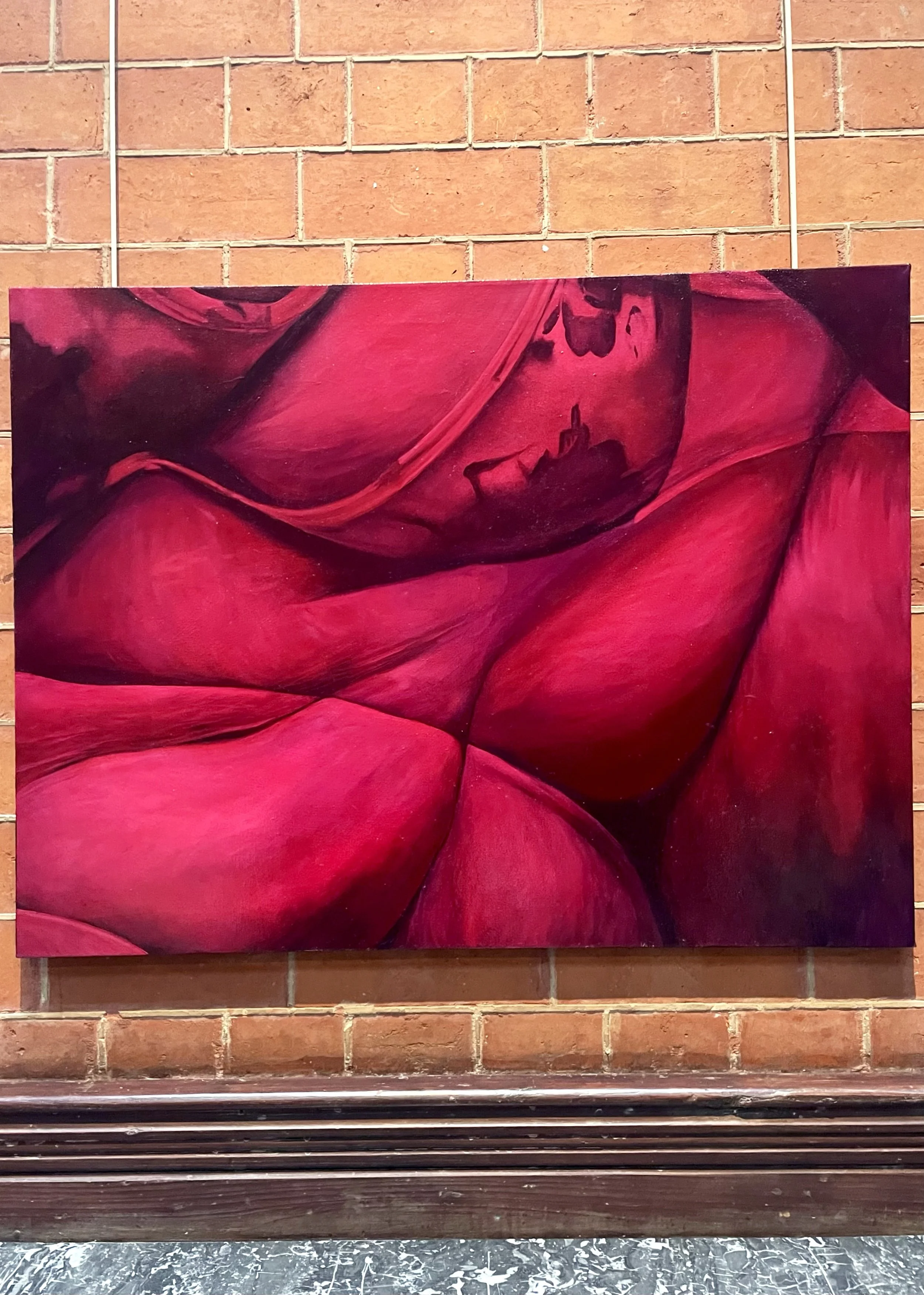 Untitled, 2023, oil on canvas glazed