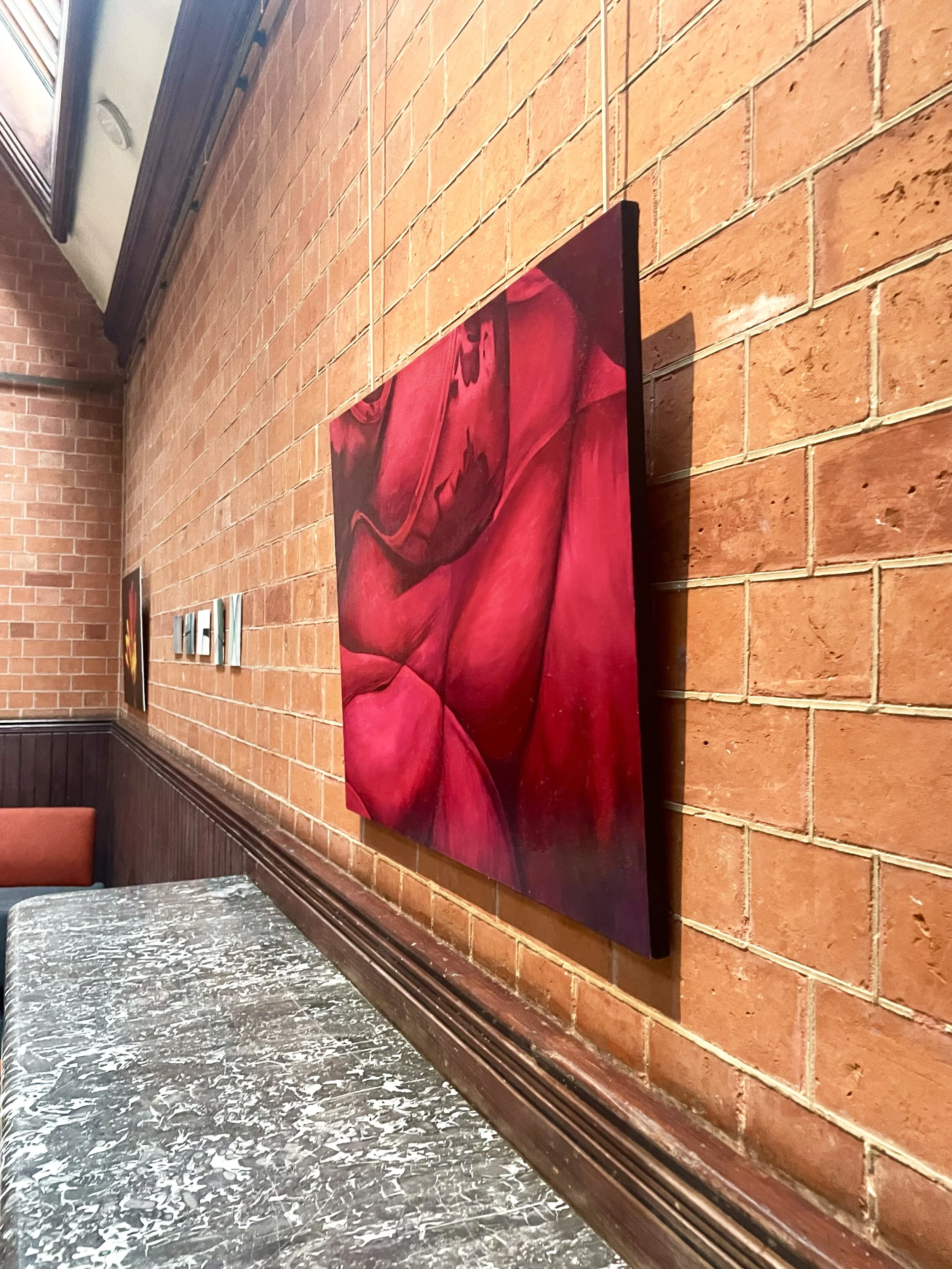 Untitled, 2023, oil on canvas glazed