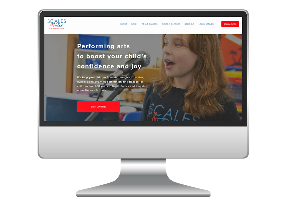 scales&tales,desktop,view,mockup