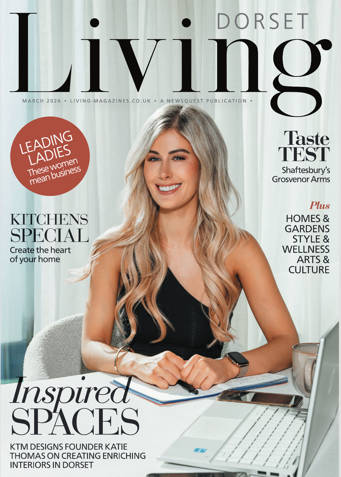 Women in Business Month: Katie Thomas makes the cover of  Dorset Living Magazine