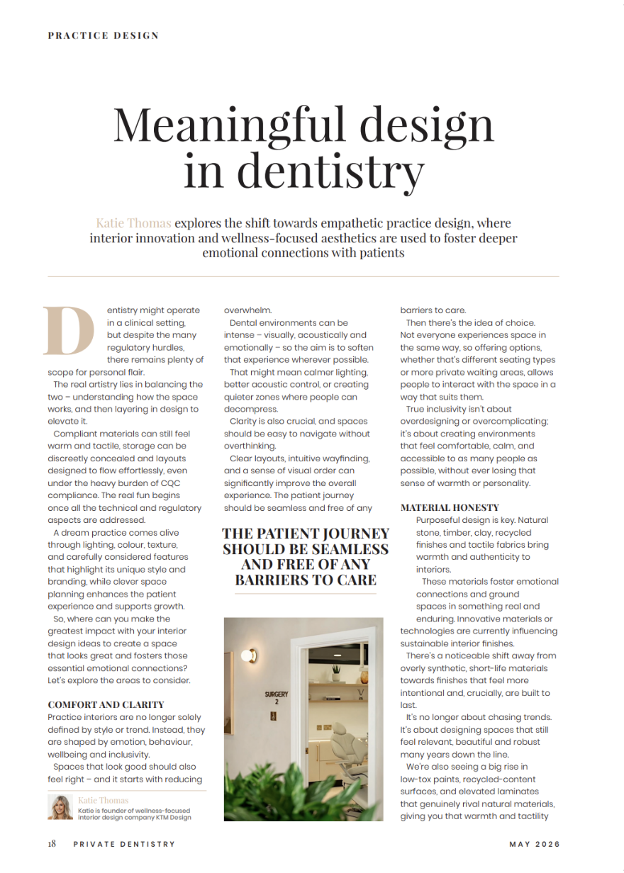 Meaningful Design in Dentistry