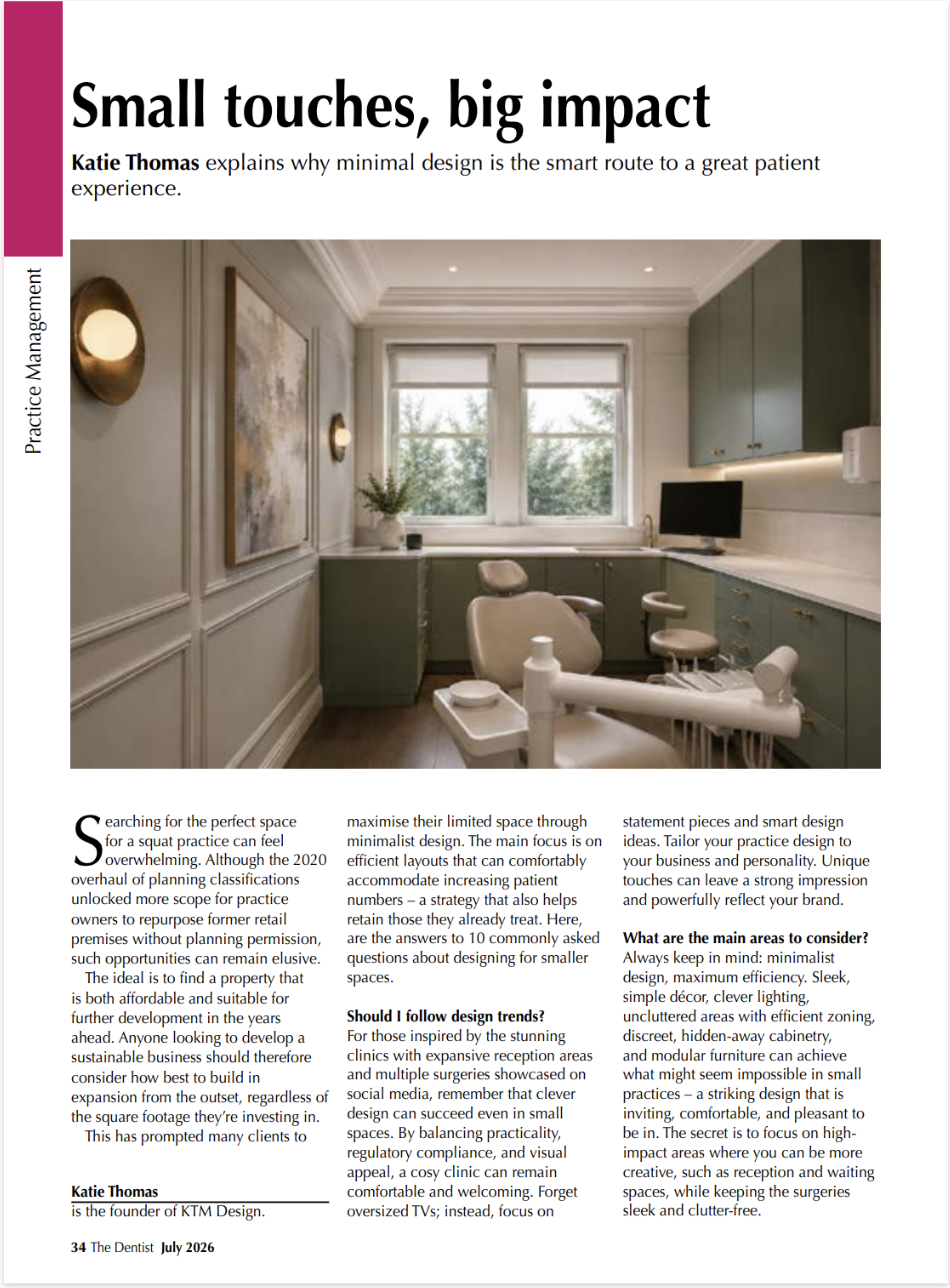 The Dentist Magazine Feature for July 2026