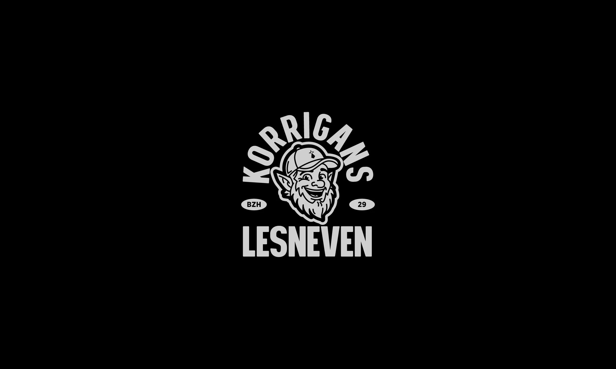 Identité visuelle et logo du club de course Korrigans Lesneven, dans le Finistère — création Studio Yama