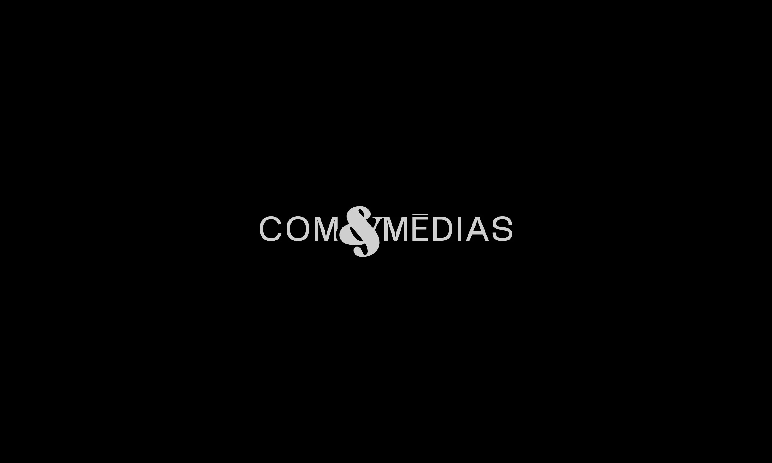Identité visuelle et logo de Com&Médias Actualité de la communication et des médias du Grand Ouest — création Studio Yama
