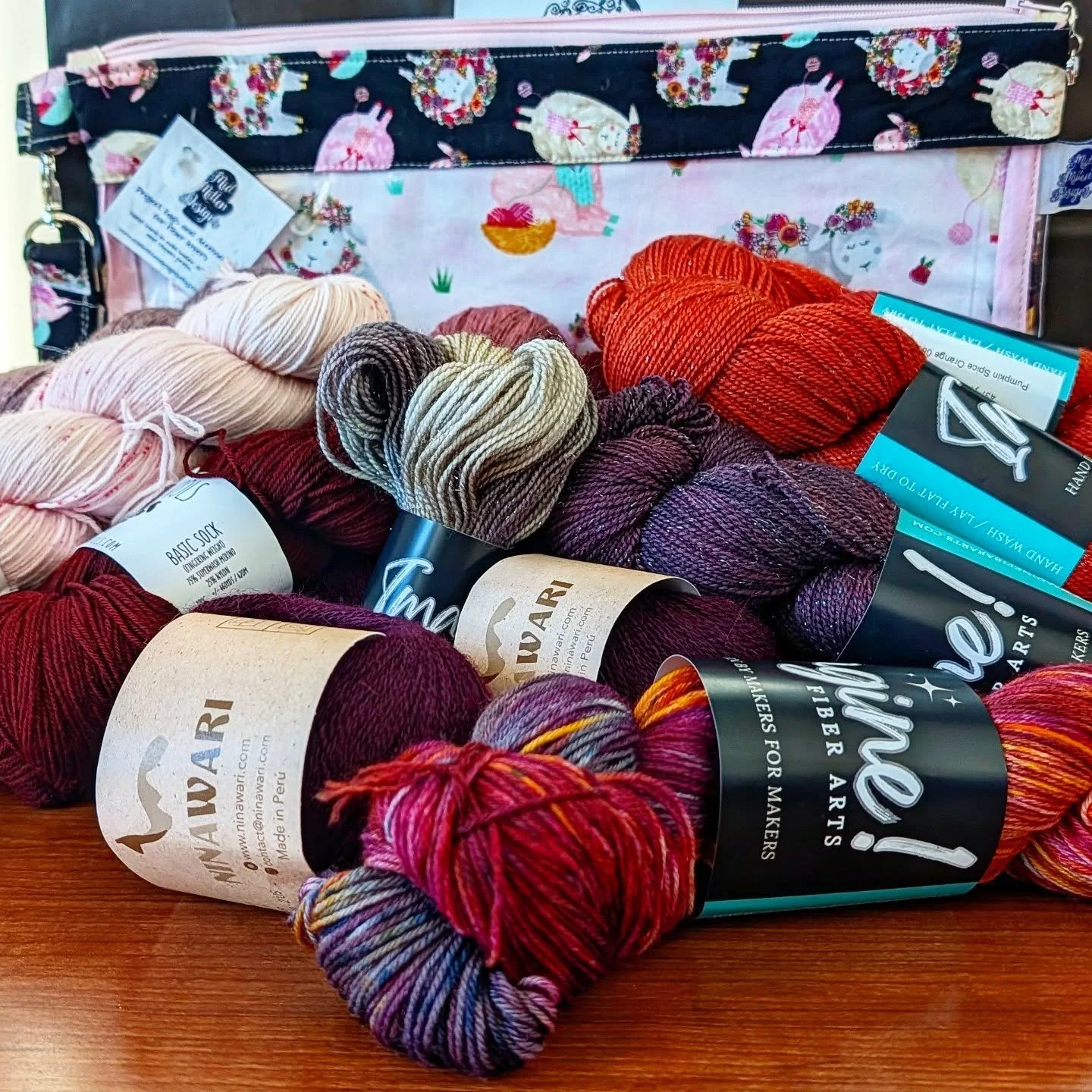 About a week late, but we've got a #fiberexpo haul! I had such a fun time shopping for some personal knitting projects, and seeing all the vendors. It was nice to see some familiar faces and new ones too! 

I picked up three 50g skeins of beautiful p