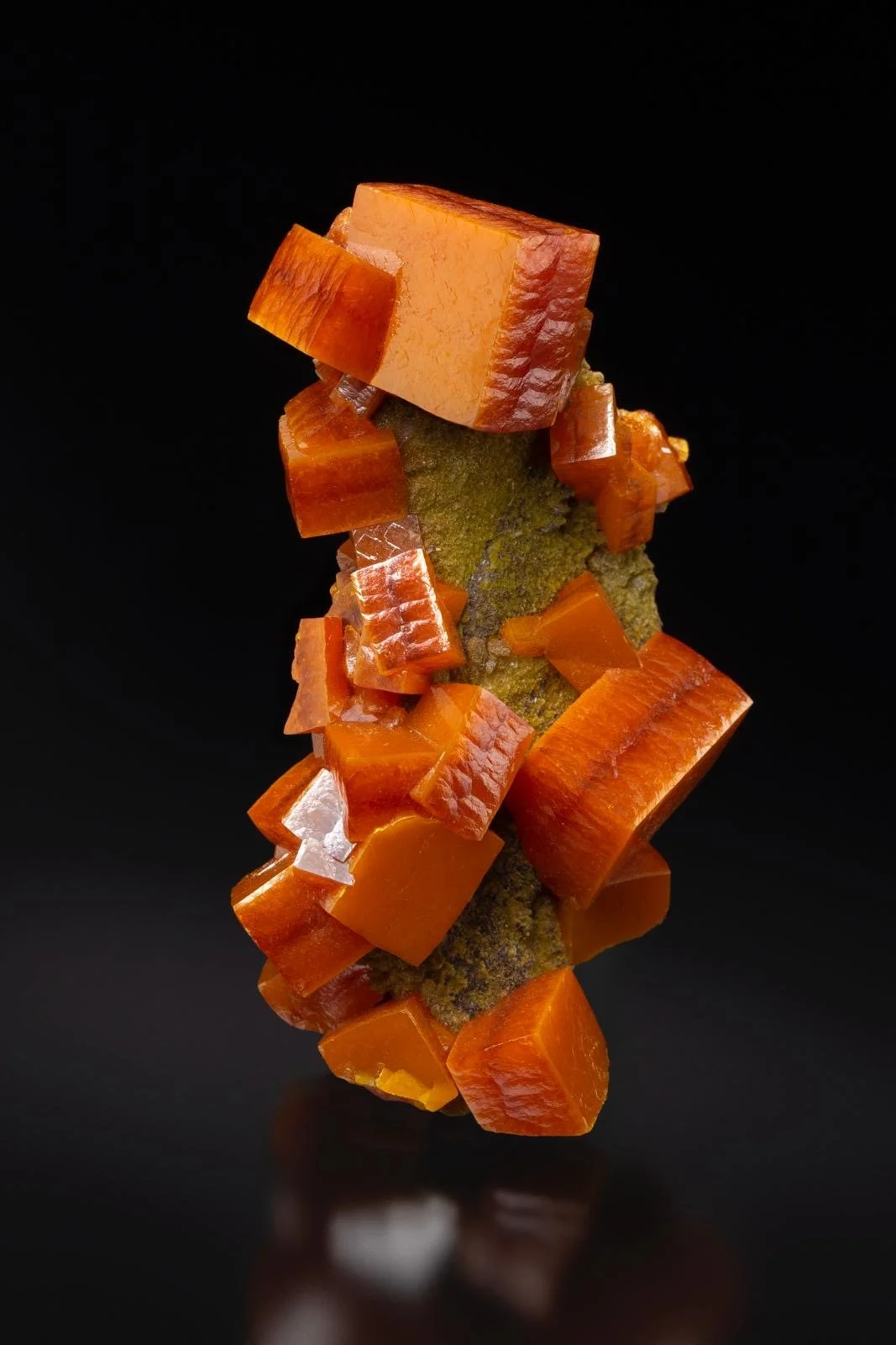 Wulfenite with Descloizite -                                      Los Lamentos, Mexico