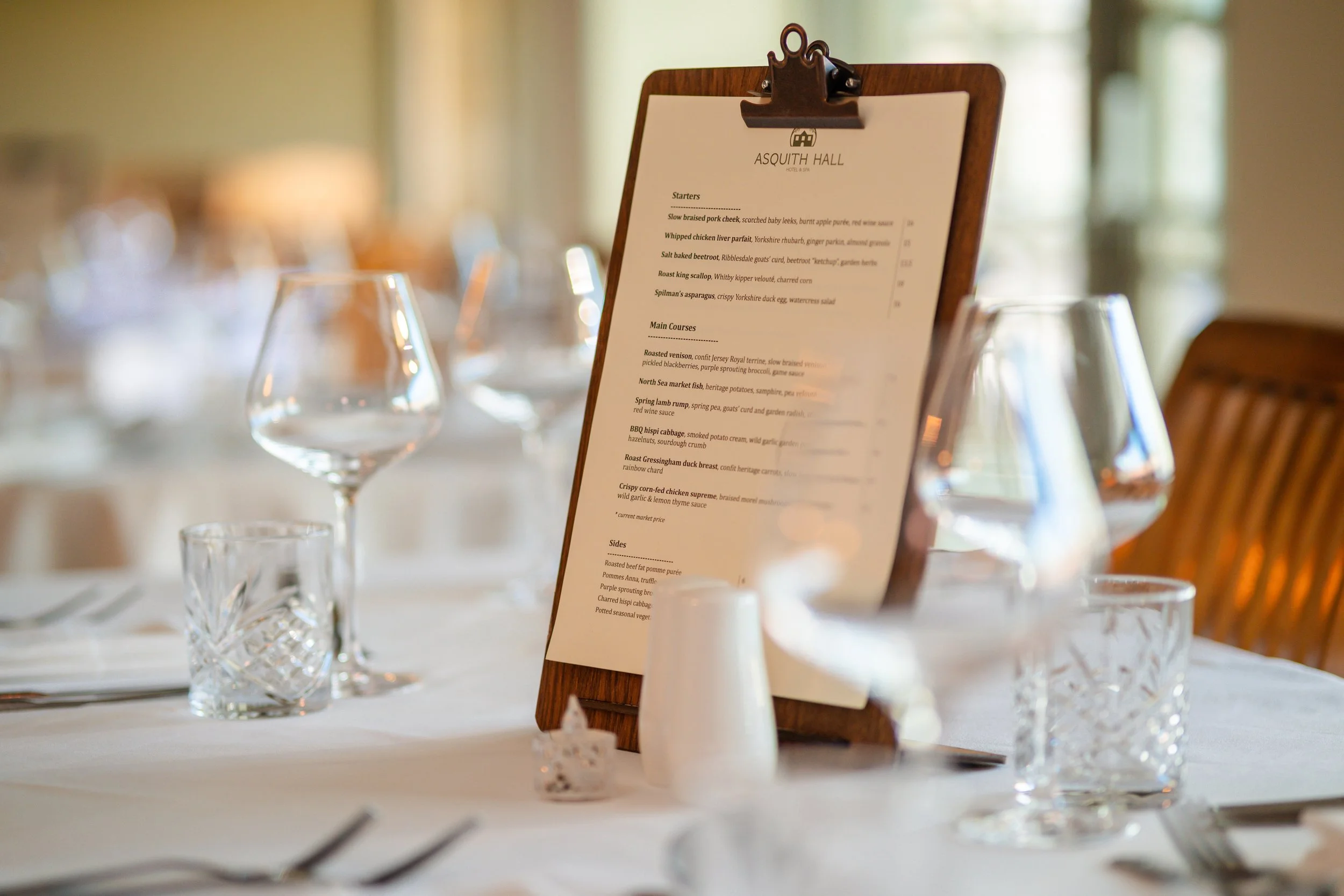 Asquith Hall Restaurant